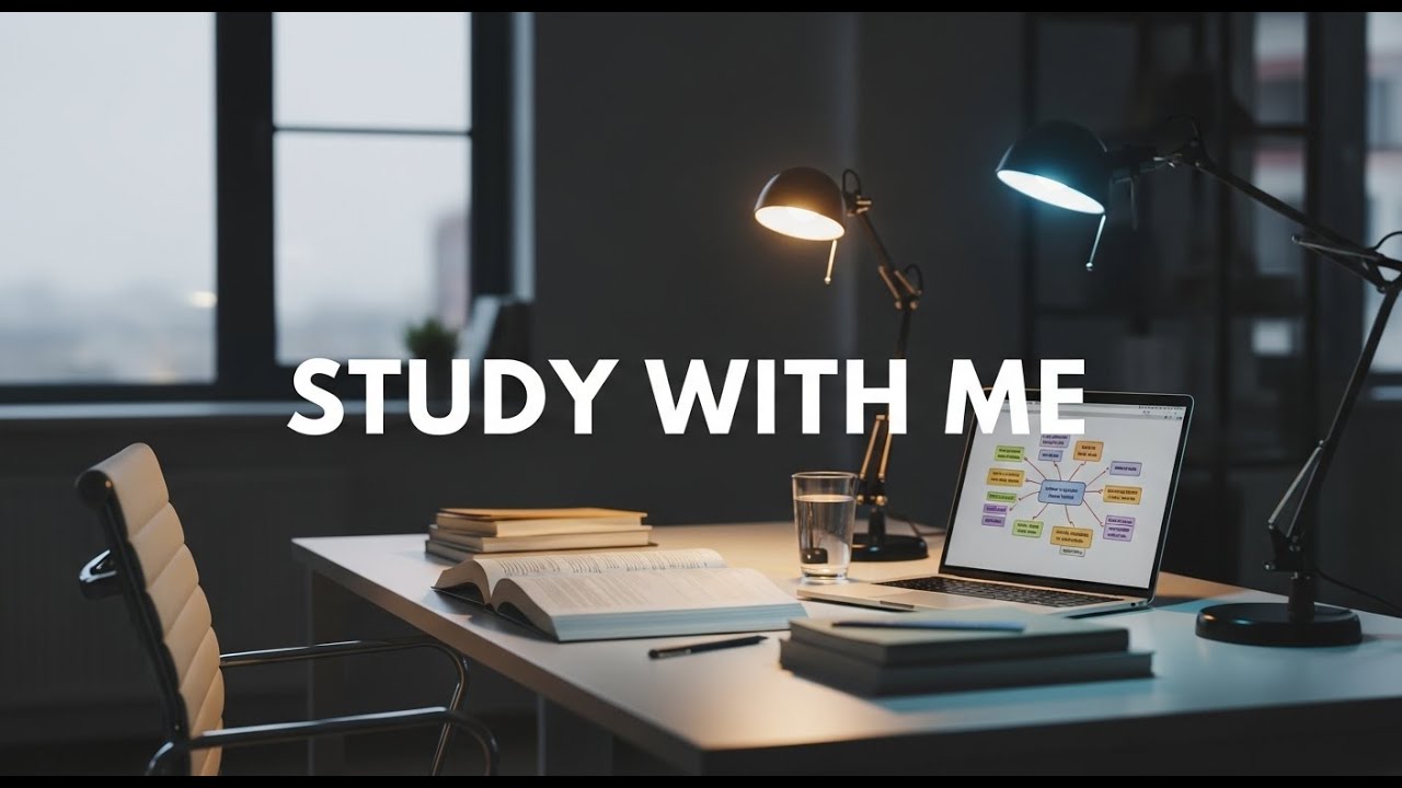 1-Hour Study With Me | Calm Piano & Pads | 집중 공부