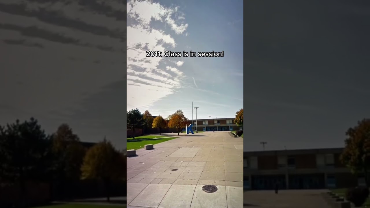 This high school is gone forever&hellip; #abandoned #googlemaps #detroit #highschool
