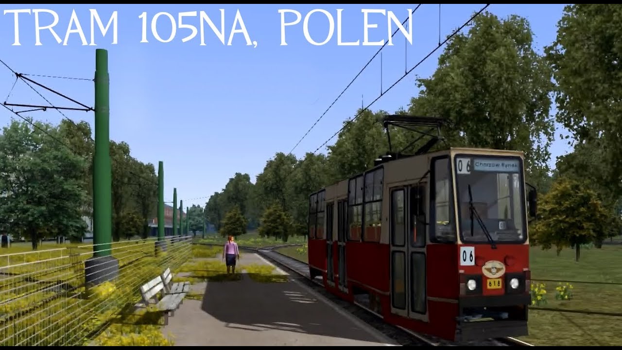 Train Simulator 2014, Tram 105NA in Butowice, (NL)