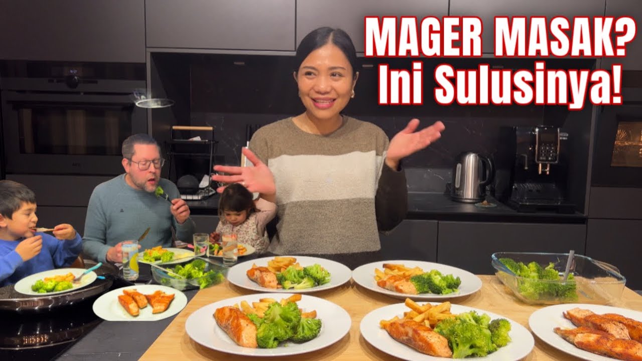 MASAK SALMON GORENG & BROKOLI KUKUS SIMPEL, Menu Sehat Anti Ribet Favorit Anak