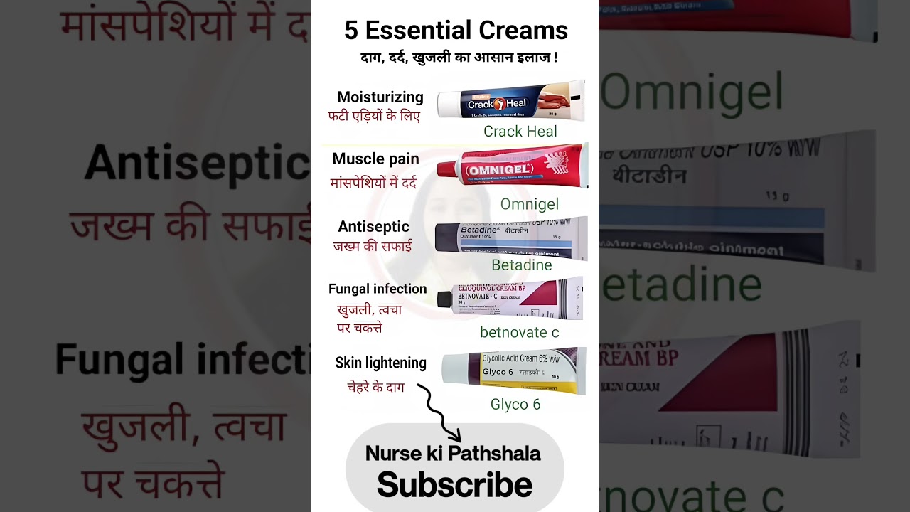 5 Most Essential cream #doctor​ #medical​ #pharmcist​ #clinic​ #ytshorts​ #youtubeshorts​