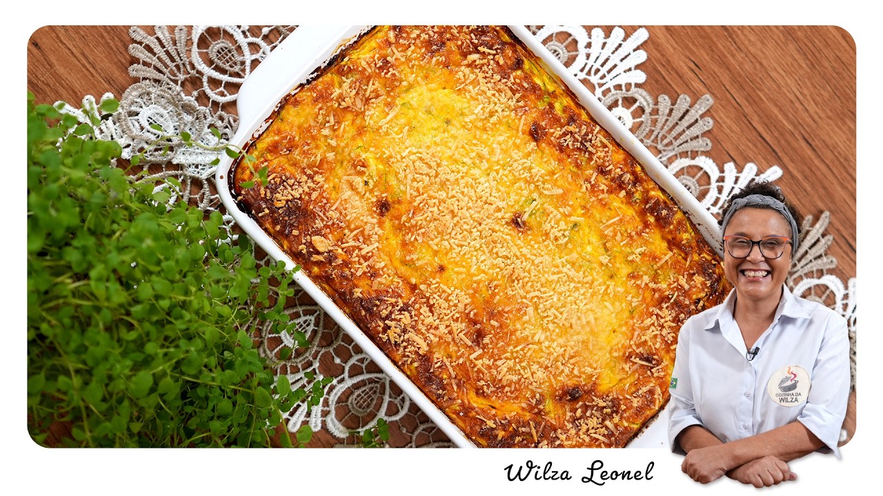 RECEITA RÁPIDA DE TORTA DE ABOBRINHA - Wilza Leonel