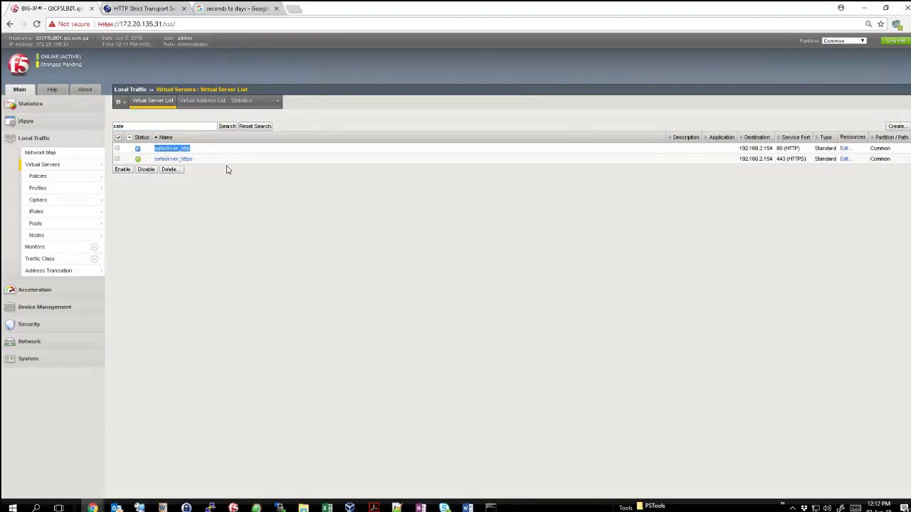 Configure HSTS on F5