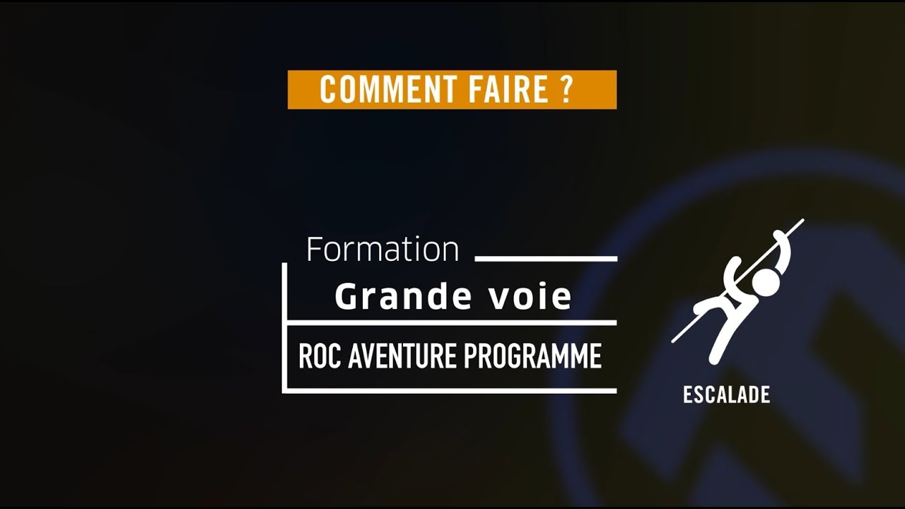Escalade - Formation à la grande voie pour le Roc aventure programme - Verdon