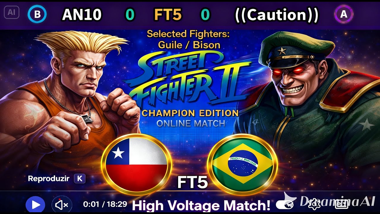 Street Fighter II: Champion Edition - AN10 VS ((Caution)) - FT5