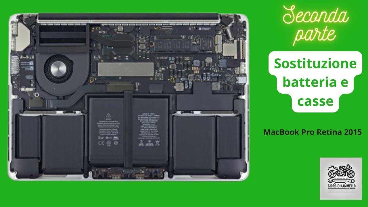 Sostituzione batteria e casse Apple MacBook Pro Retina 2015 A1502 - Seconda parte 🪛