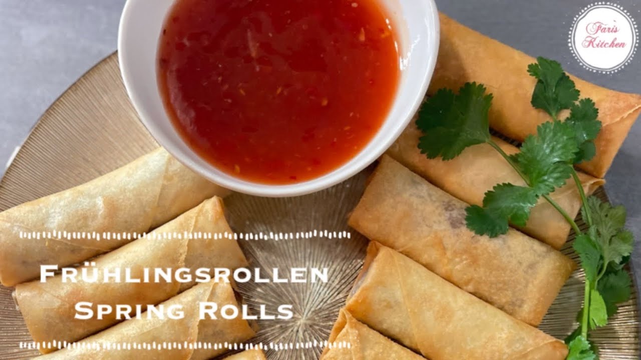 Asiatische Frühlingsrollen Rezept | Chinese Spring Rolls|Einfach selber machen | Full Recipe |