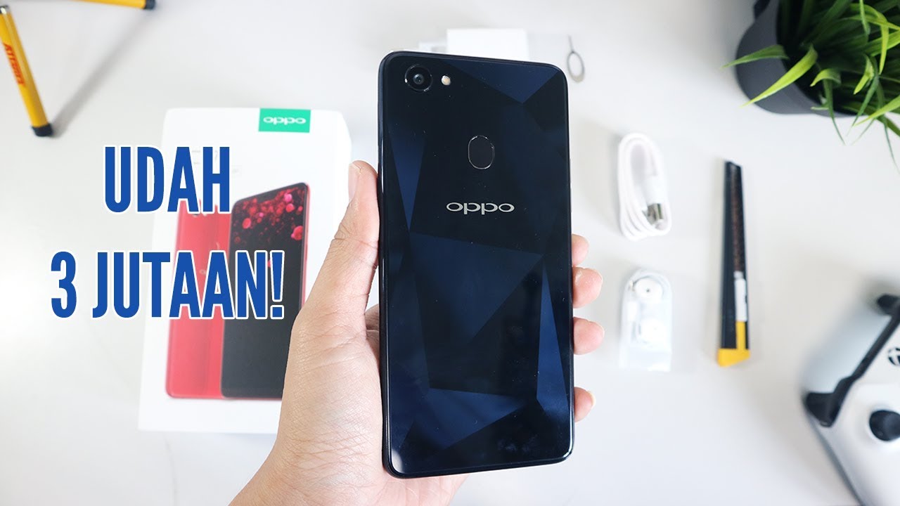 Beli Harga 3 Jutaan! Oppo F7 4GB Diamond Black Unboxing