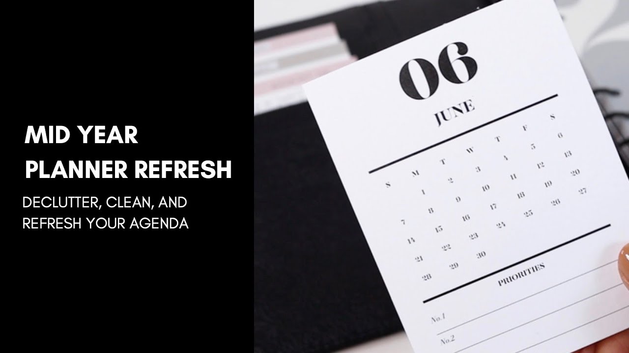 Mid Year Planner Refresh | Declutter, Reorganize, and Revise | Cloth & Paper