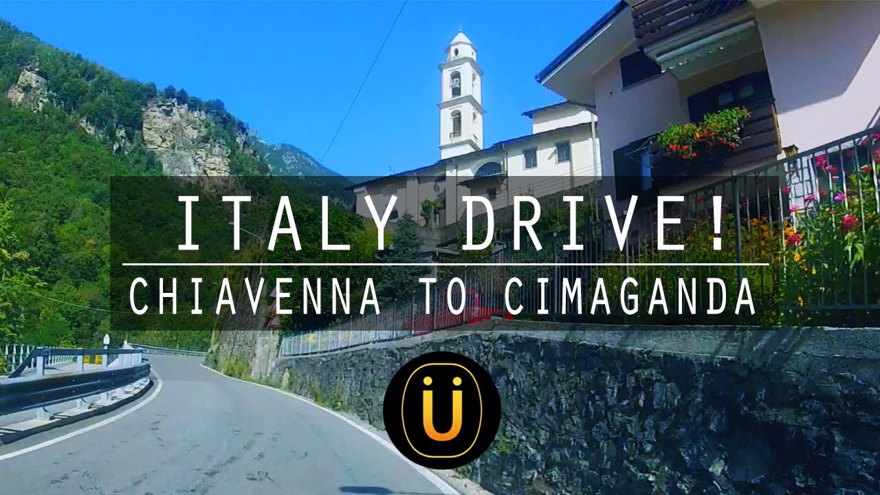 Northern Italy Drive!! Chiavenna to Cimaganda hairpin bend!