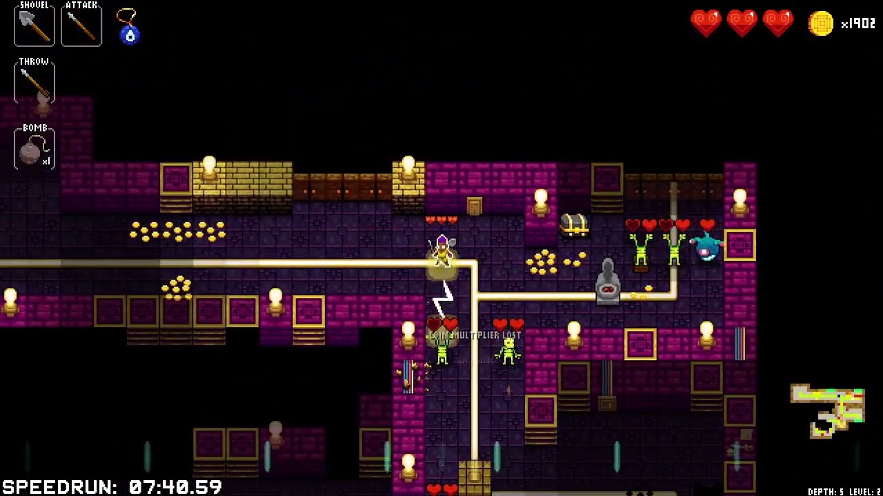 Crypt of the NecroDancer - 9-Character Low% (Lowest of the Low) - 