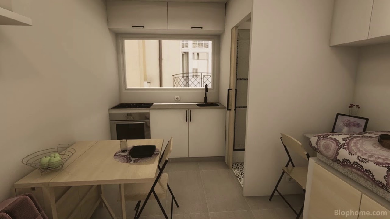 Micro departamento de 12 m2 💜🤍😘