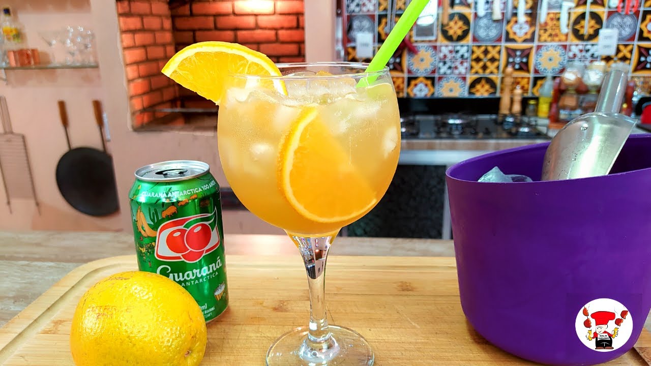 Como Fazer Drink com Laranja e Guaran&aacute; sem &Aacute;lcool Perfeito