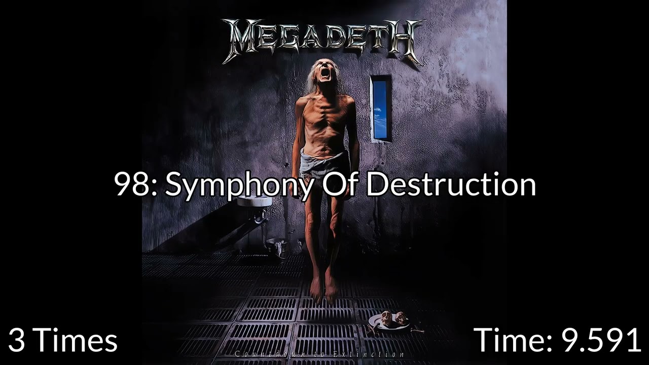 [UPDATED] For how long is each Megadeth song title sung?