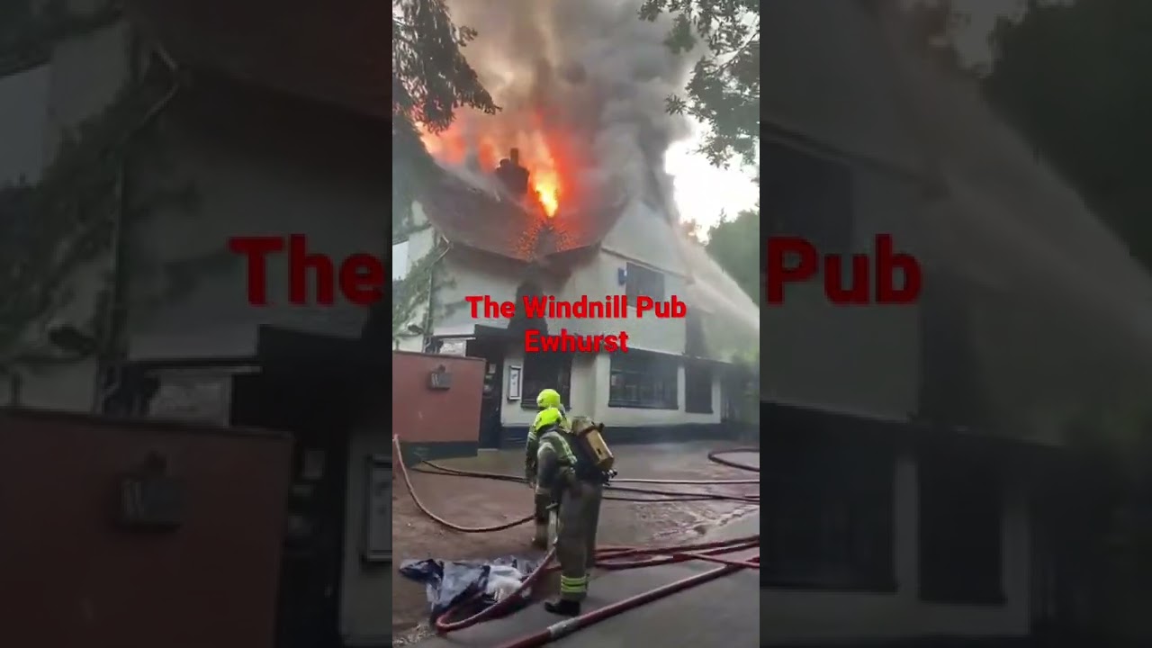 Pub on fire
