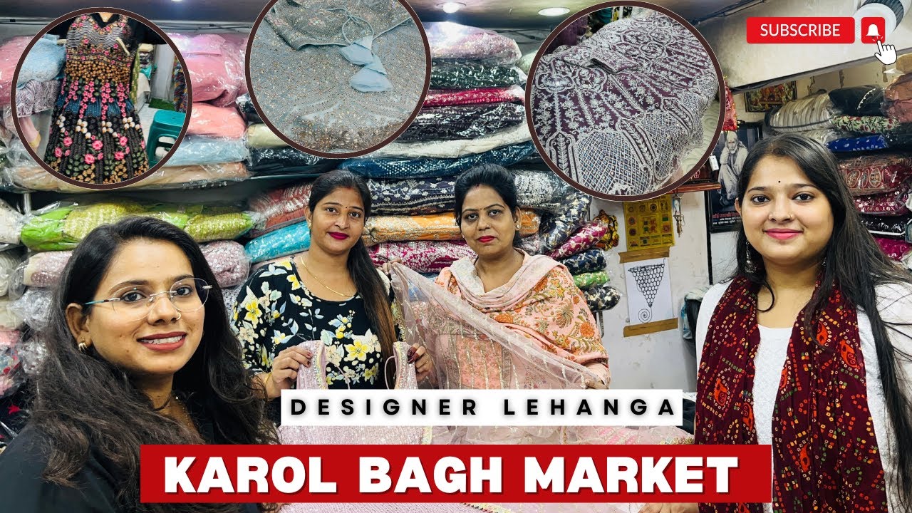 Exploring Karol Bagh Market : Women's Designer Dresses & Amazing Lehengas | Wholesale Price 🛍️