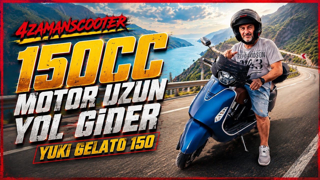 Yuki gelato 150 ile test uzunyol yapılırmı anlatmalı sürüş-4zamanscooter #videos #motosiklet #riders