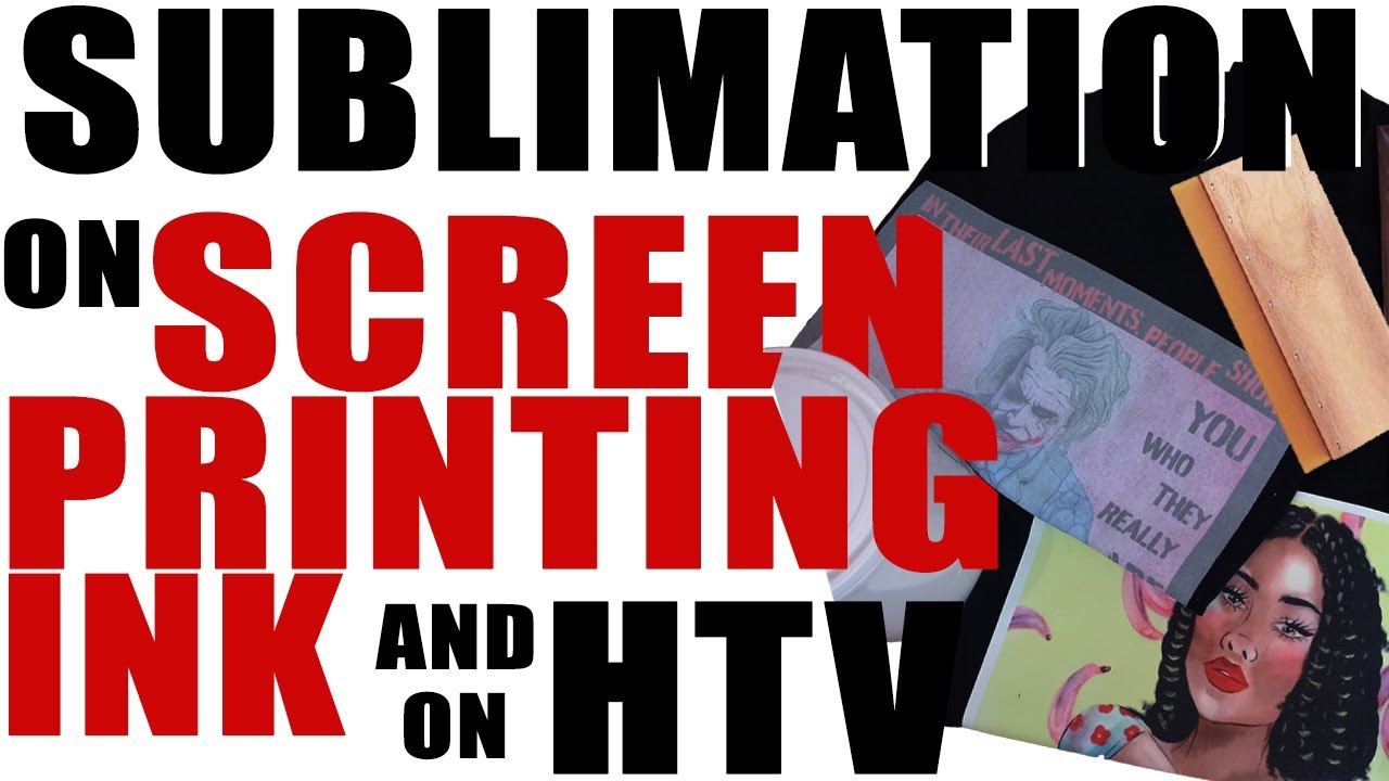 How to sublimate on dark colors | Testing screen print ink and vinyl