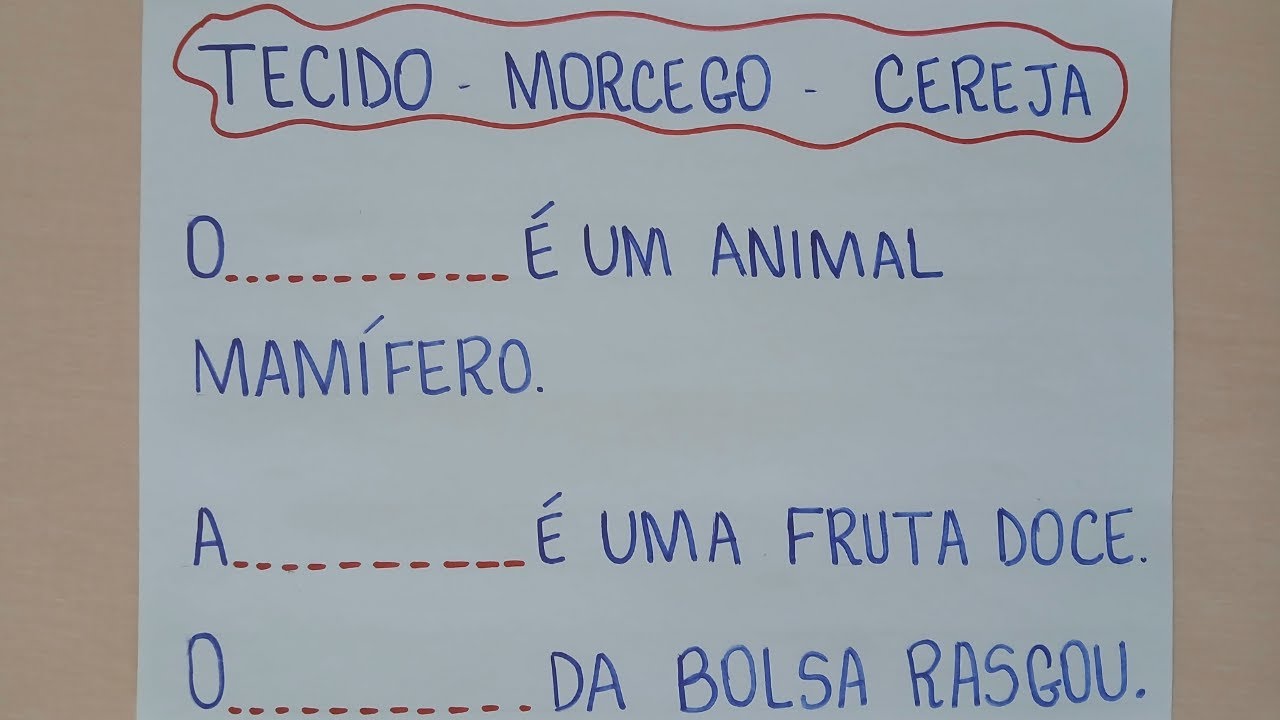 Vamos Aprender a Ler - Complete as frases - Alfabetização - Lendo e escrevendo - EJA