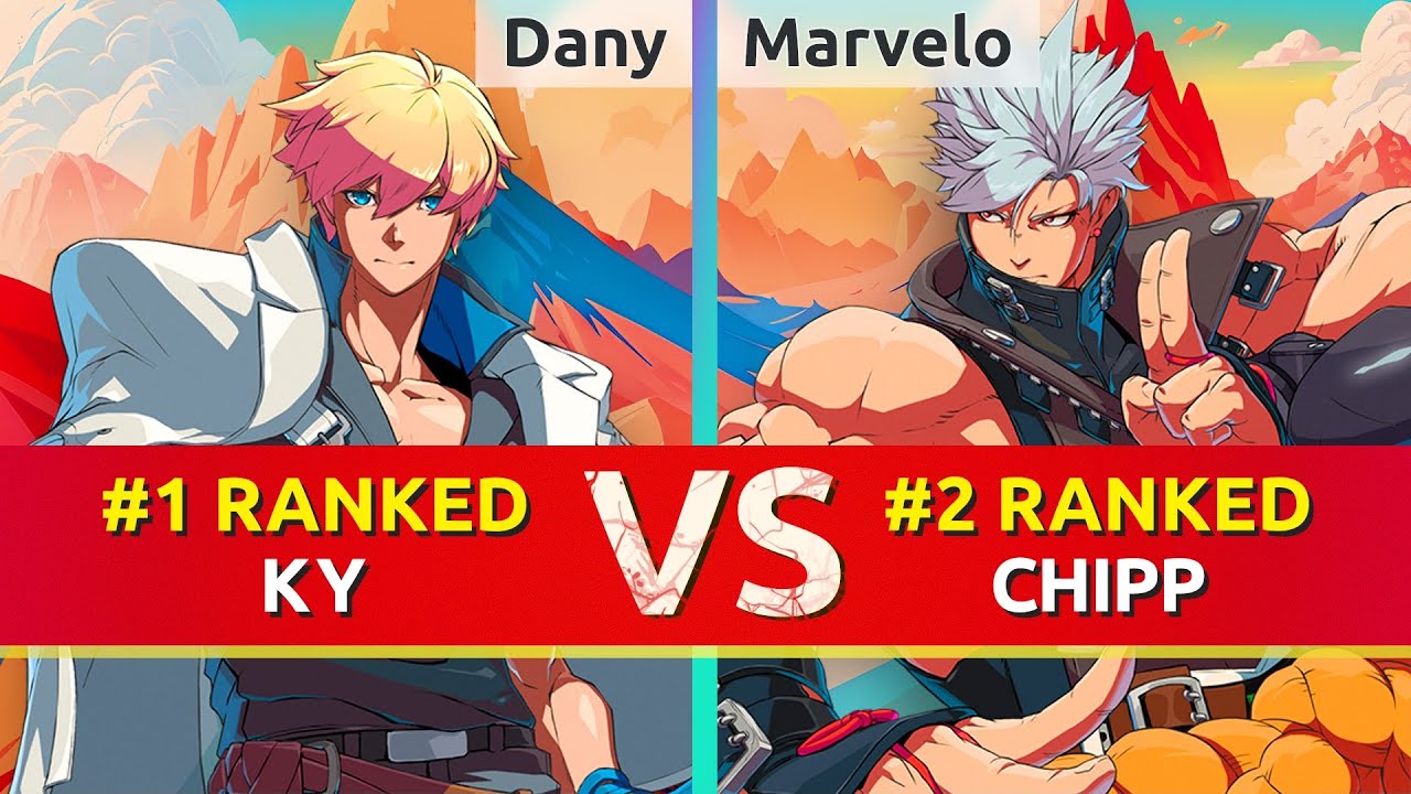 GGST ▰ Dany (#1 Ranked Ky) vs Marvelo (#2 Ranked Chipp). High Level Gameplay