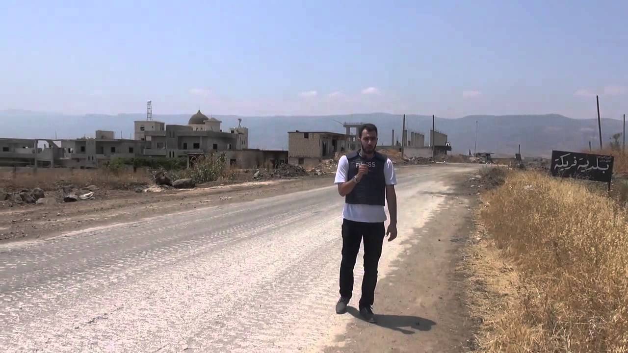 من داخل قرية فريكة في محيط جسر الشغور بعد تحريرها على يد جيش الفتح