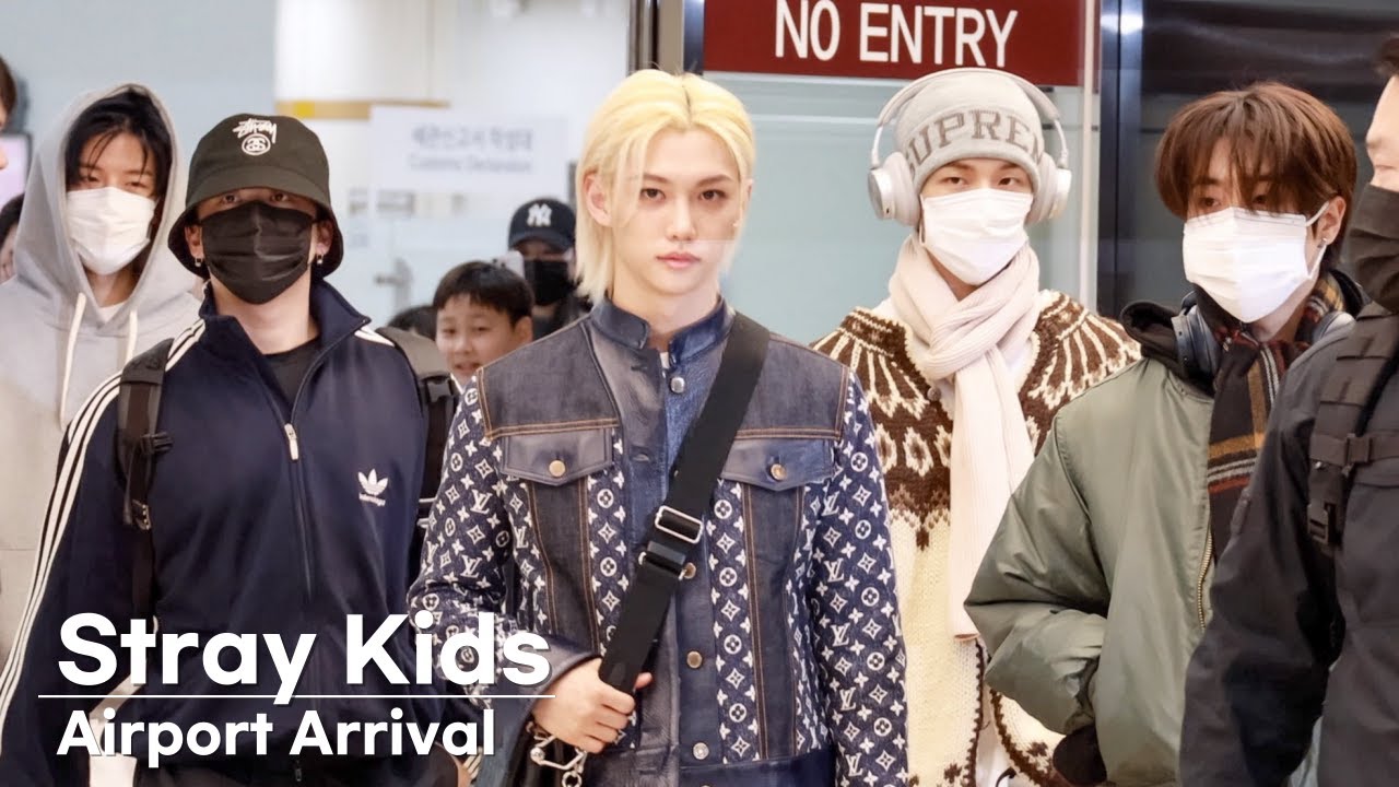 Stray Kids (스트레이키즈) 김포공항 입국 | Stray Kids Airport Arrival [4K]