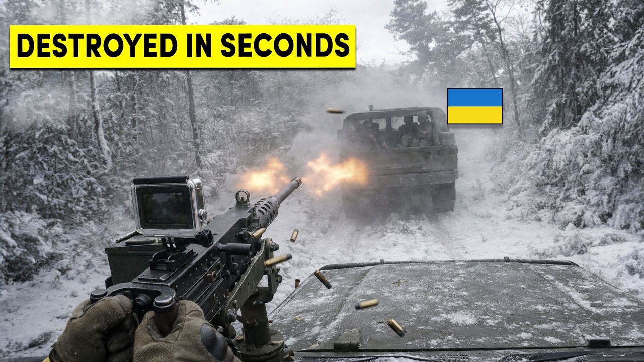 Russian Soldier Catches Ukrainian Vehicle DESTROYED in Seconds &bull; Insane GoPro Footage