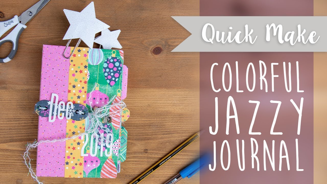 Colorful Christmas Journal  - Sizzix