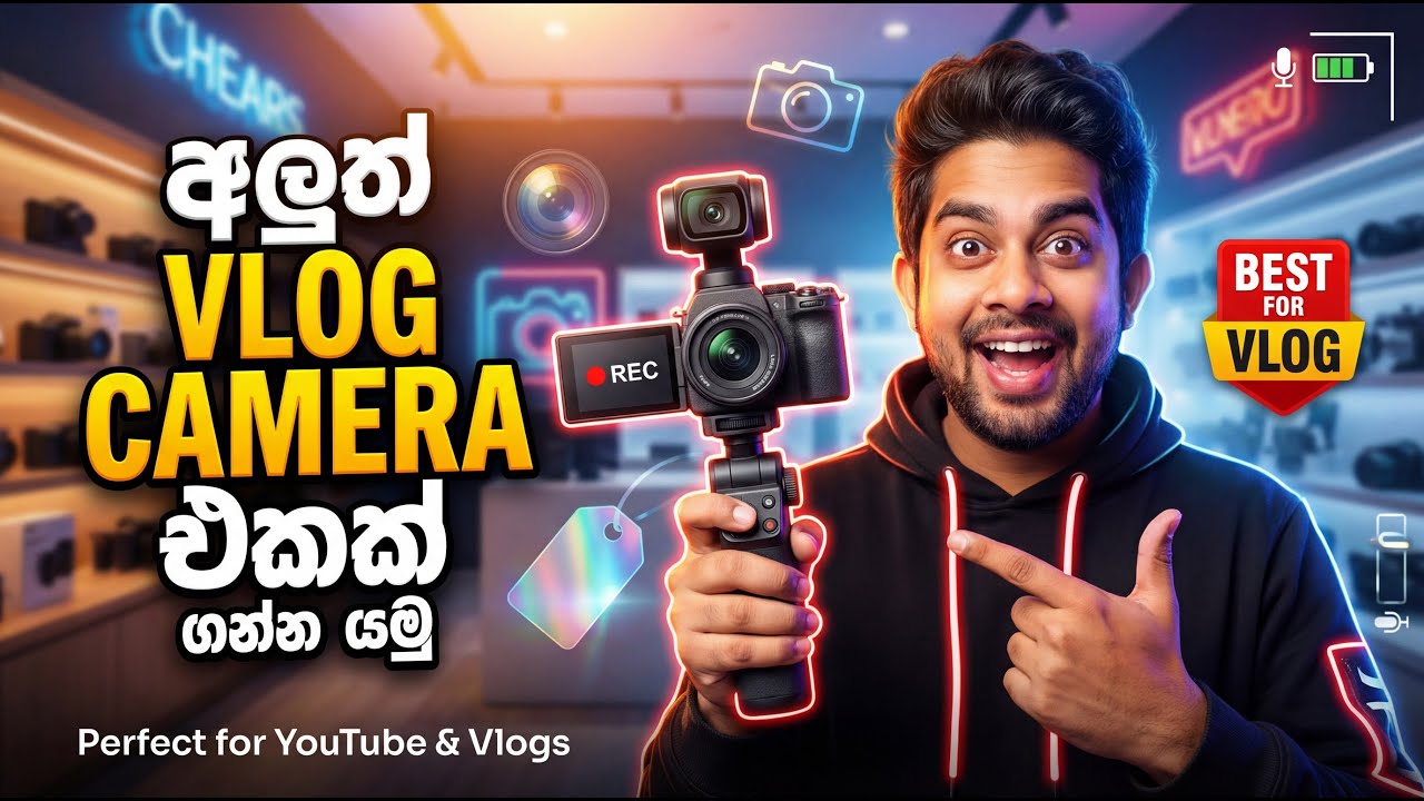 MASTER Vlogs - අලුත් VLOG CAMERA එක #dji