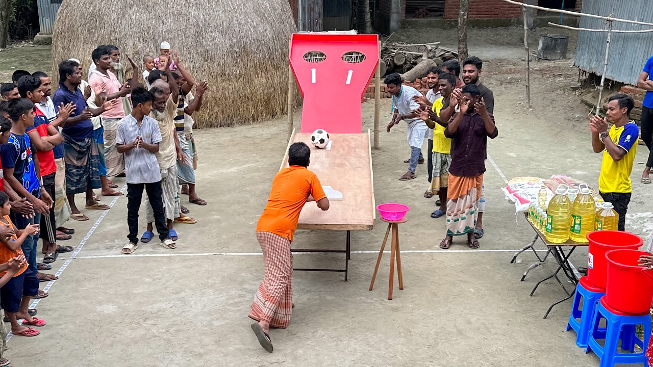 সারপাটের ধাক্কায় বল গর্তে ফেলে অবাক করা পুরস্কার জেতার চ্যালেঞ্জ। কে সেরা পুরস্কার জিতে নিলো দেখুন ?
