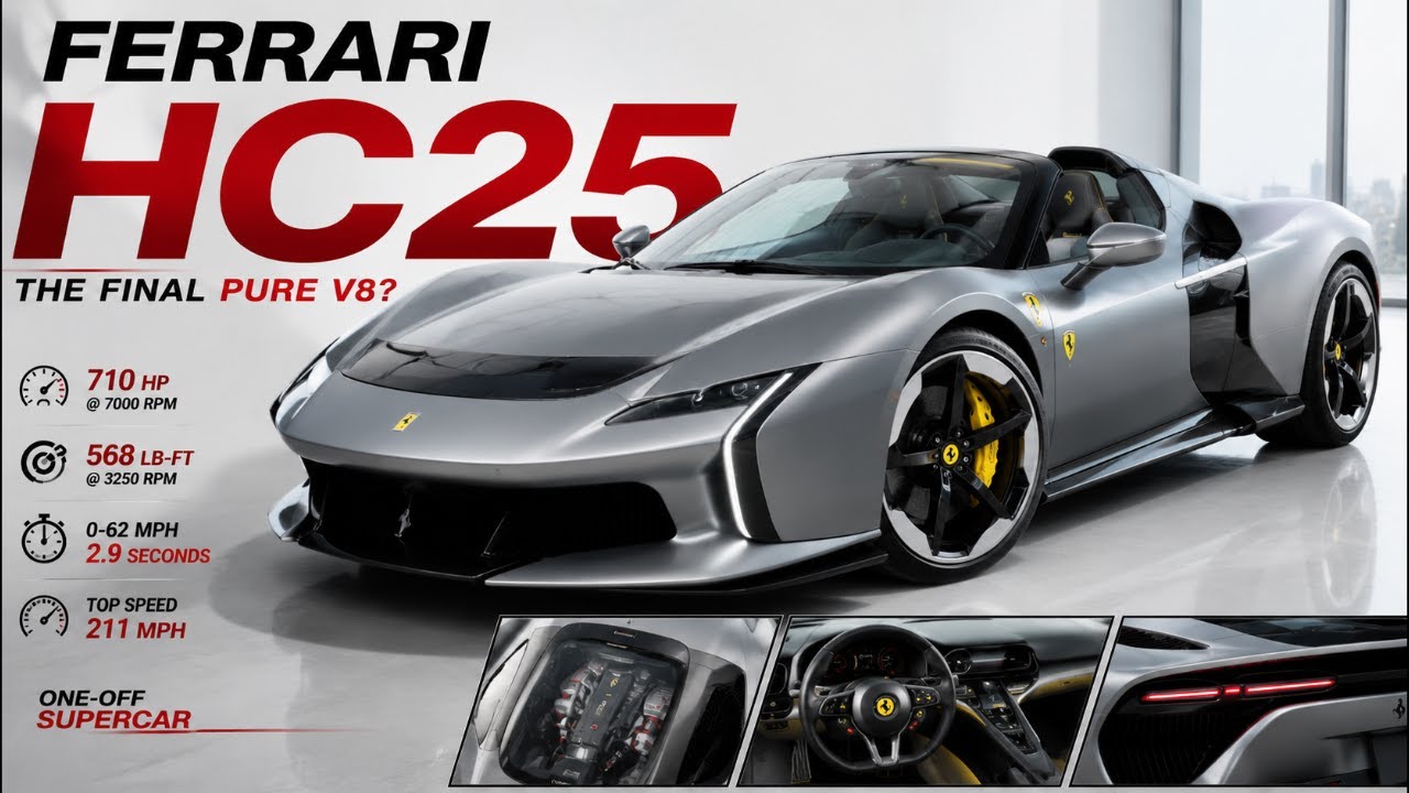 Новый Ferrari HC25 &mdash; это потрясающий, единственный в своем роде автомобиль мощностью 710 лошадины...
