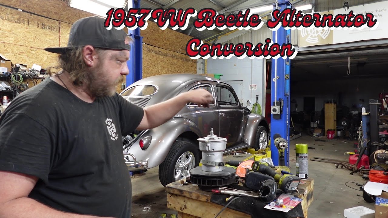 1957 VW Beetle Alternator Conversion 1500cc single port engine 