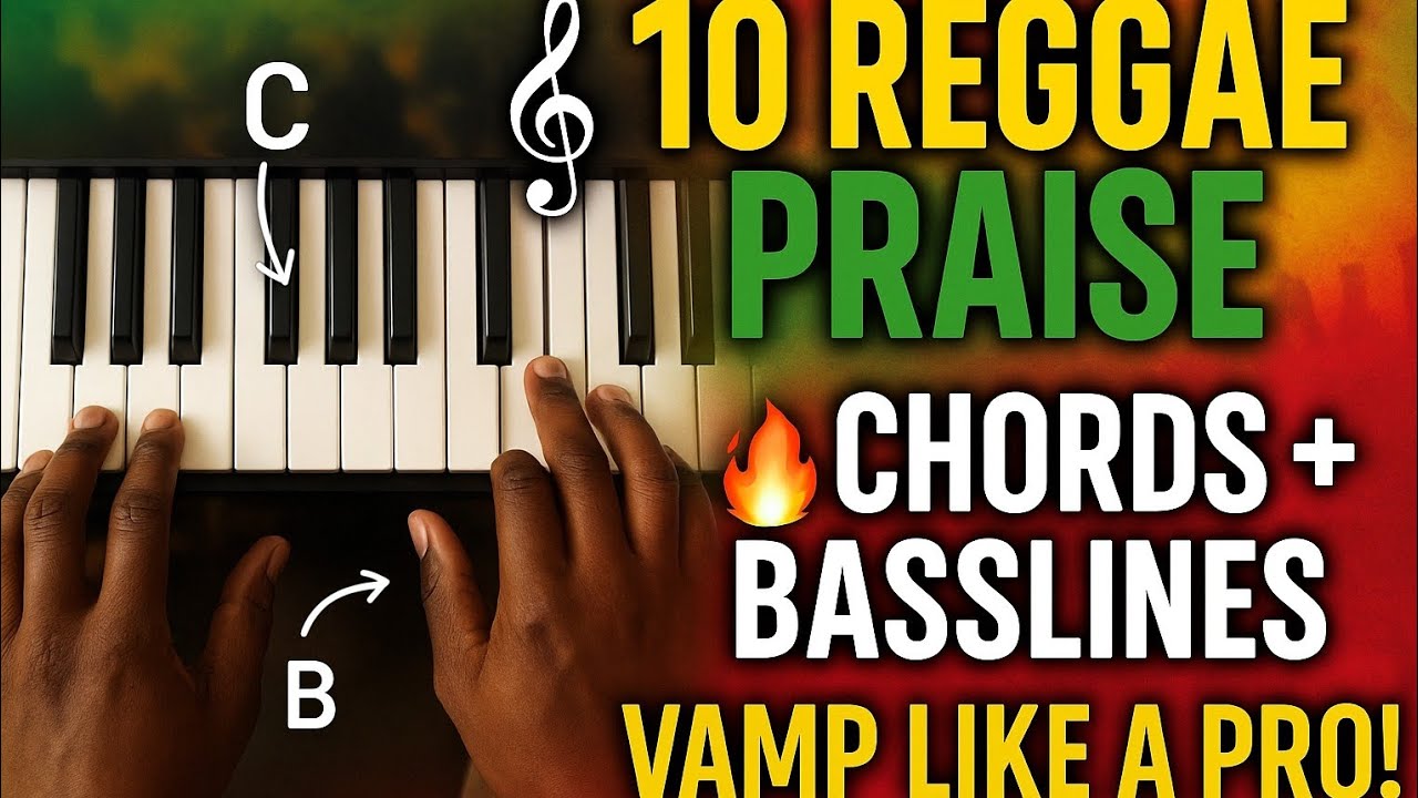 10 Reggae Praise Songs Every Gospel Pianist Must Know (Chords, Basslines & Vamping)