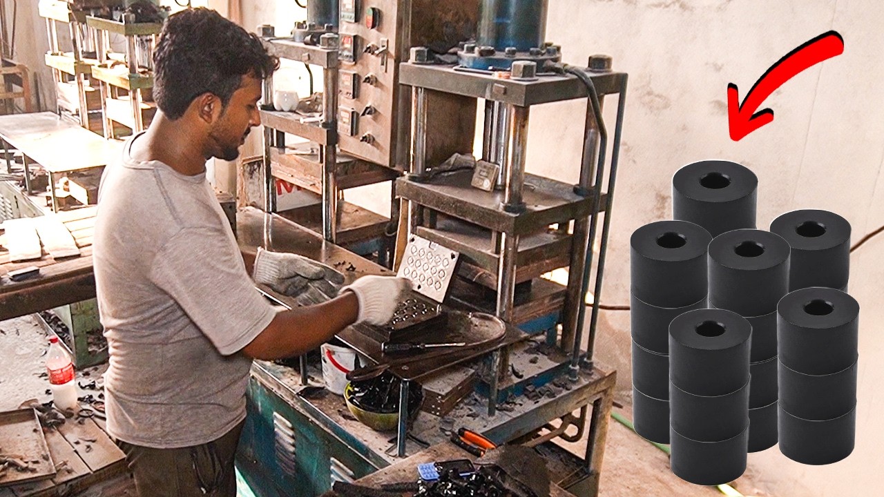 Rubber Washer Making Process | Seal Washer Mass Production