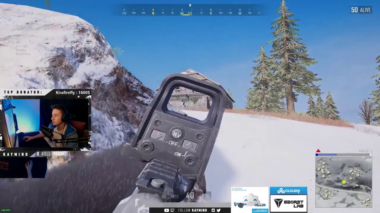 Kaymind   PUBG 1 Man Squad   18 Kills   Groza+G36C   Vikendi   December 28