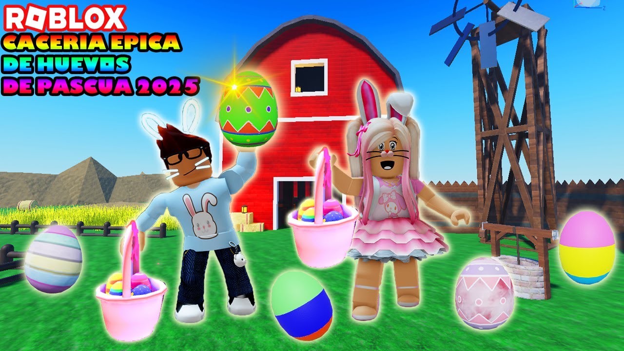 Ayudando A Un Conejito De Pascua En Esta Caceria Epica De Huevos De Pascua 2025!🥚🥚😀