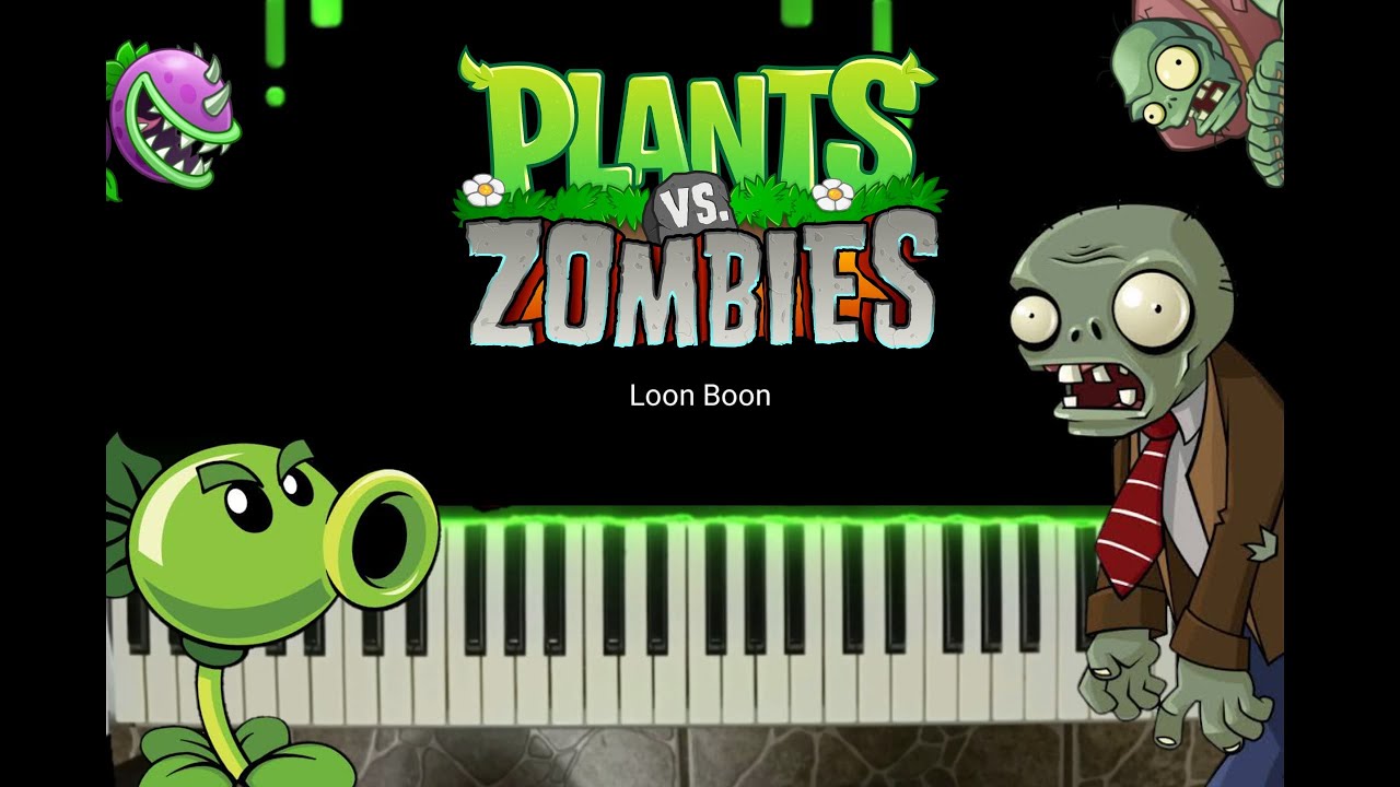PLANTAS VS ZOMBIES - Loon Boon | Synthesia Piano Tutorial