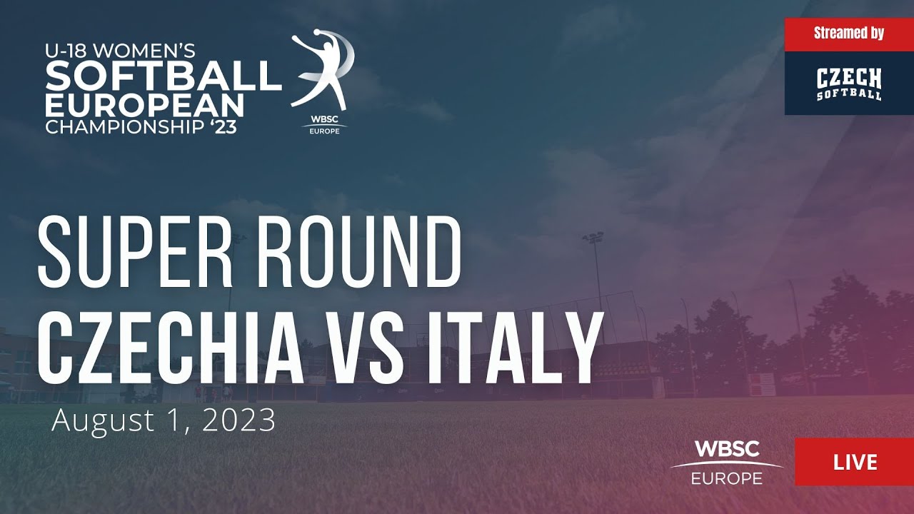 64 U-18 Women's Softball European Championship: Czechia VS Italy