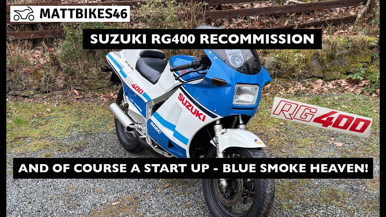 Suzuki RG400 (RG500) Two Stroke recommission and start up - plus bonus GT200 X5 start up!
