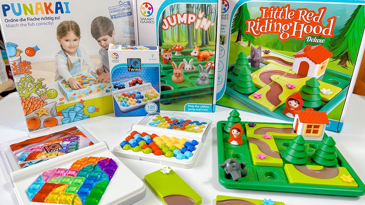 //育兒好物//Smart Games 比利時益智桌遊-小魚對對碰、愛心大挑戰、雙胞大解謎、小紅帽、跳跳小兔