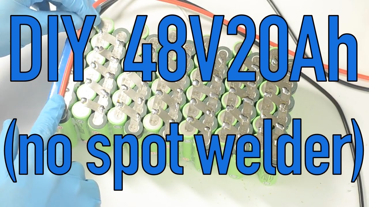 DIY 48V 20Ah lithium battery without a spot welder using Maker Batteries