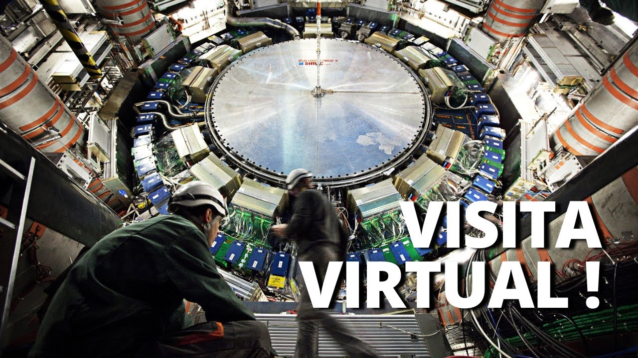 Visita virtual em direto da Experiência ATLAS no CERN (em português 🇧🇷🇵🇹)