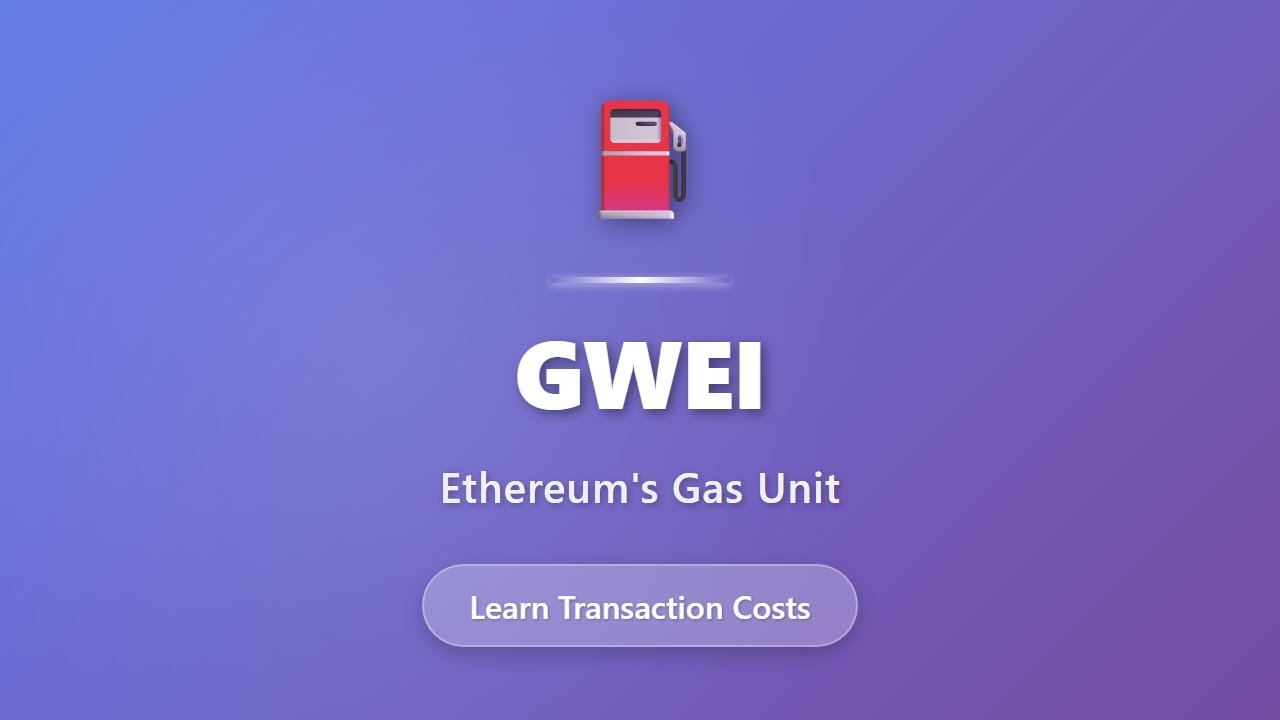 Объяснение Gwei: расчёт комиссий за газ и транзакционных издержек Ethereum