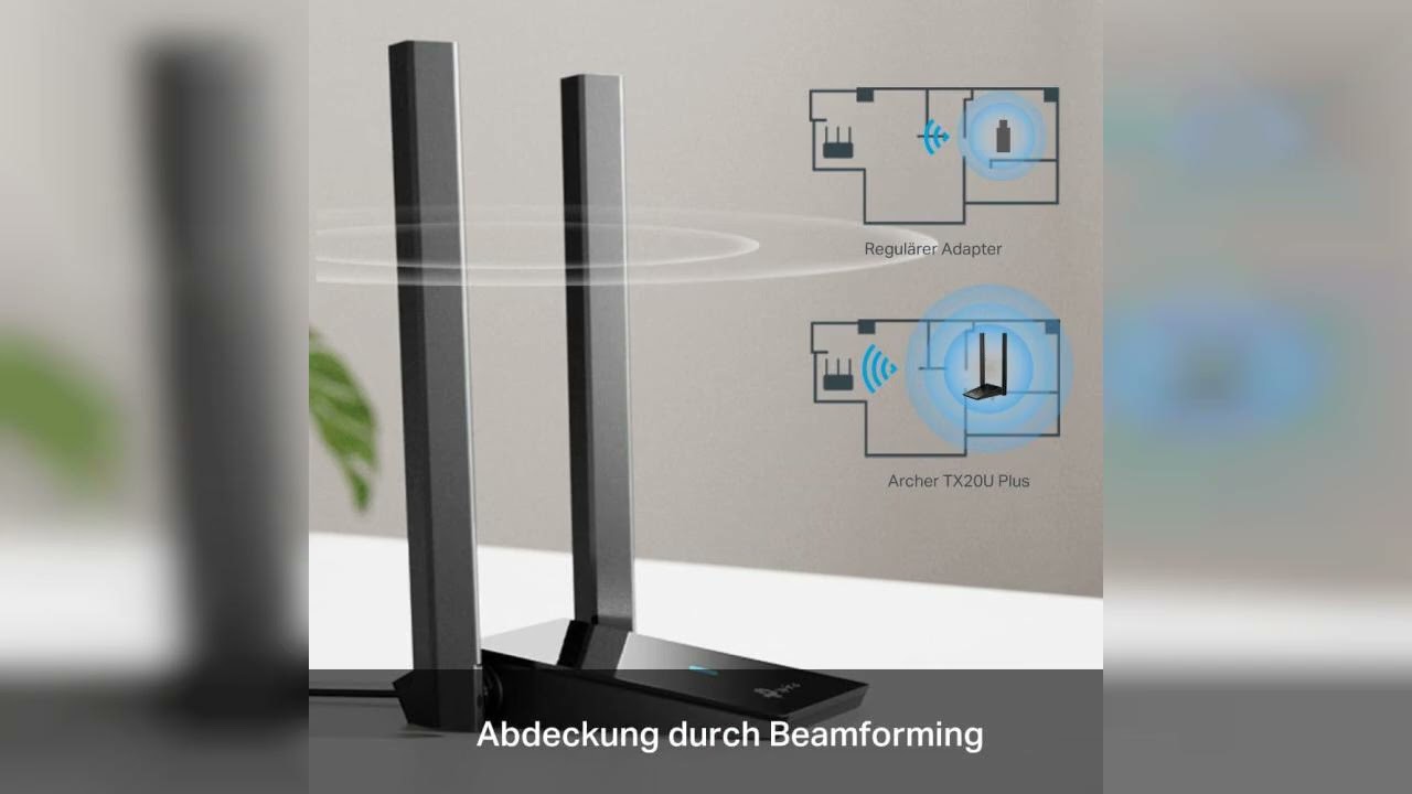 Rezension: TP-Link Archer TX20U Plus WLAN Stick Für PC, WiFi 6 AX1800 Dual Band, USB 3.0, MU-MIMO...