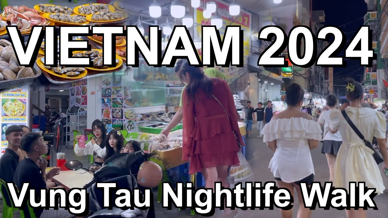 Vietnam night walk 🇻🇳 Vung Tau Vietnam nightlife