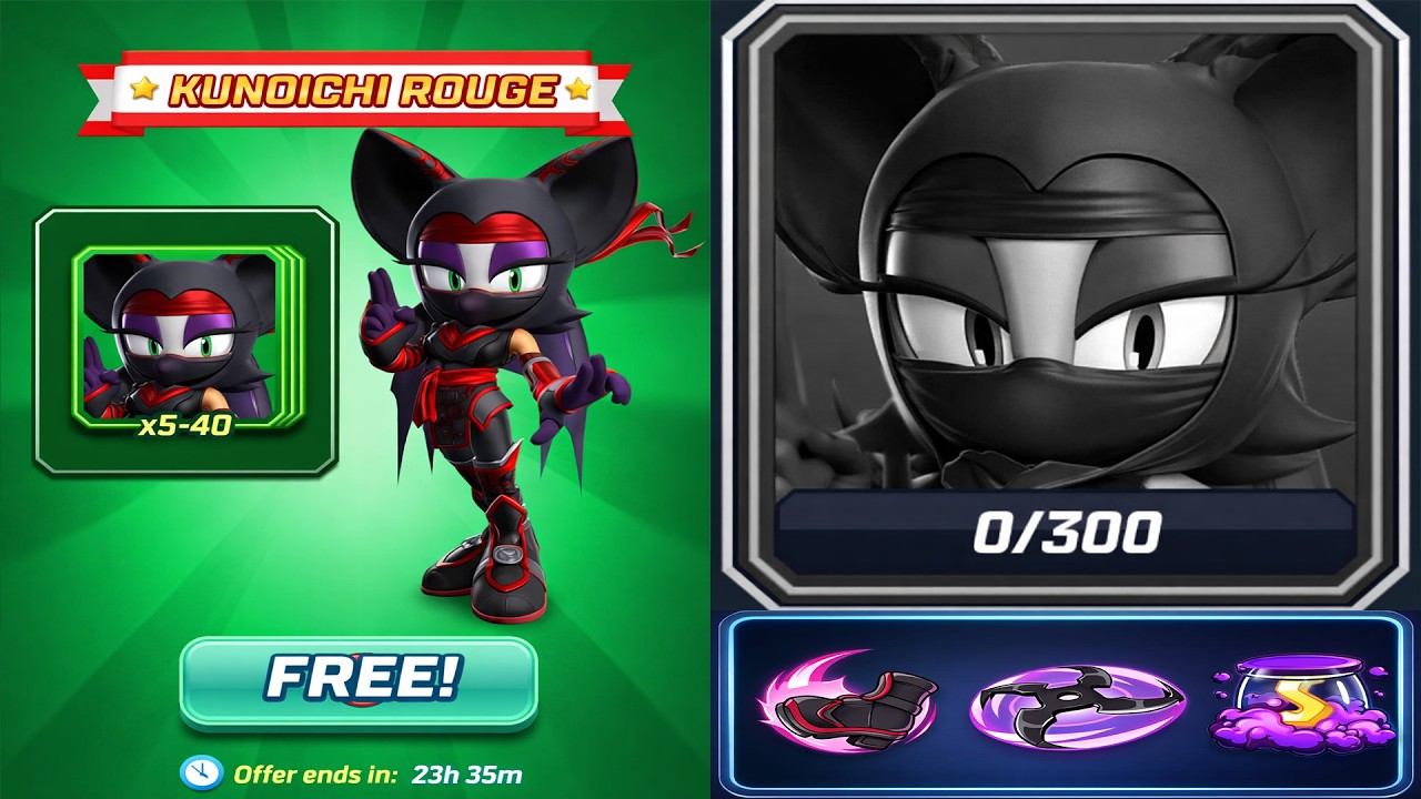 Обновление персонажа Куноичи Руж в Sonic Forces: 3 совершенно новые способности (Удар ногой с раз...