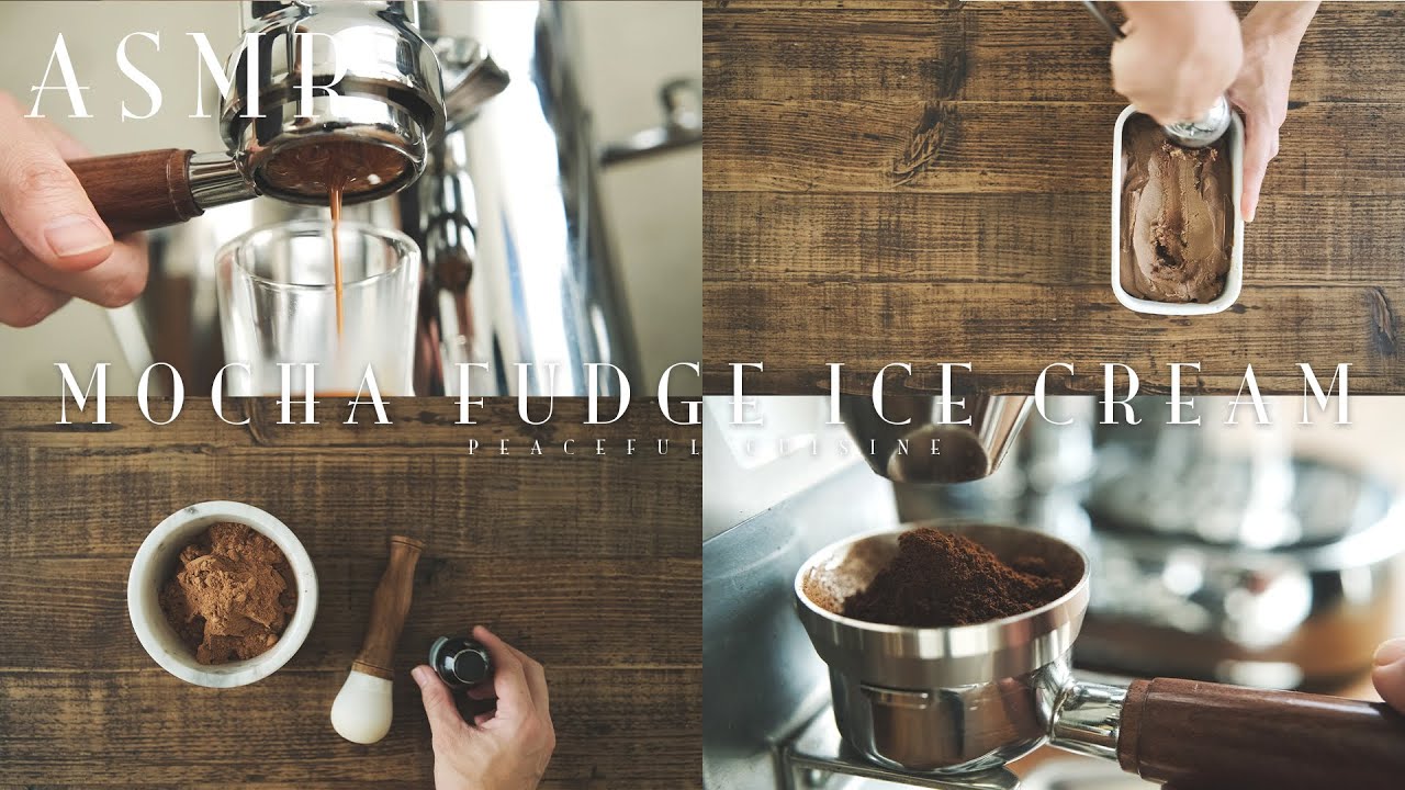 [ASMR] How to Make Mocha Fudge Ice Cream