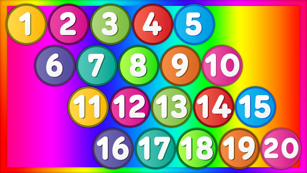 Count Down From 20 to 1 | Counting for Kids | 123 Baby Songs