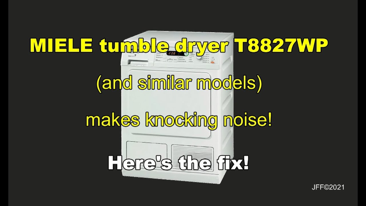 MIELE tumble dryer makes knocking noise - Replace carbon brushes!