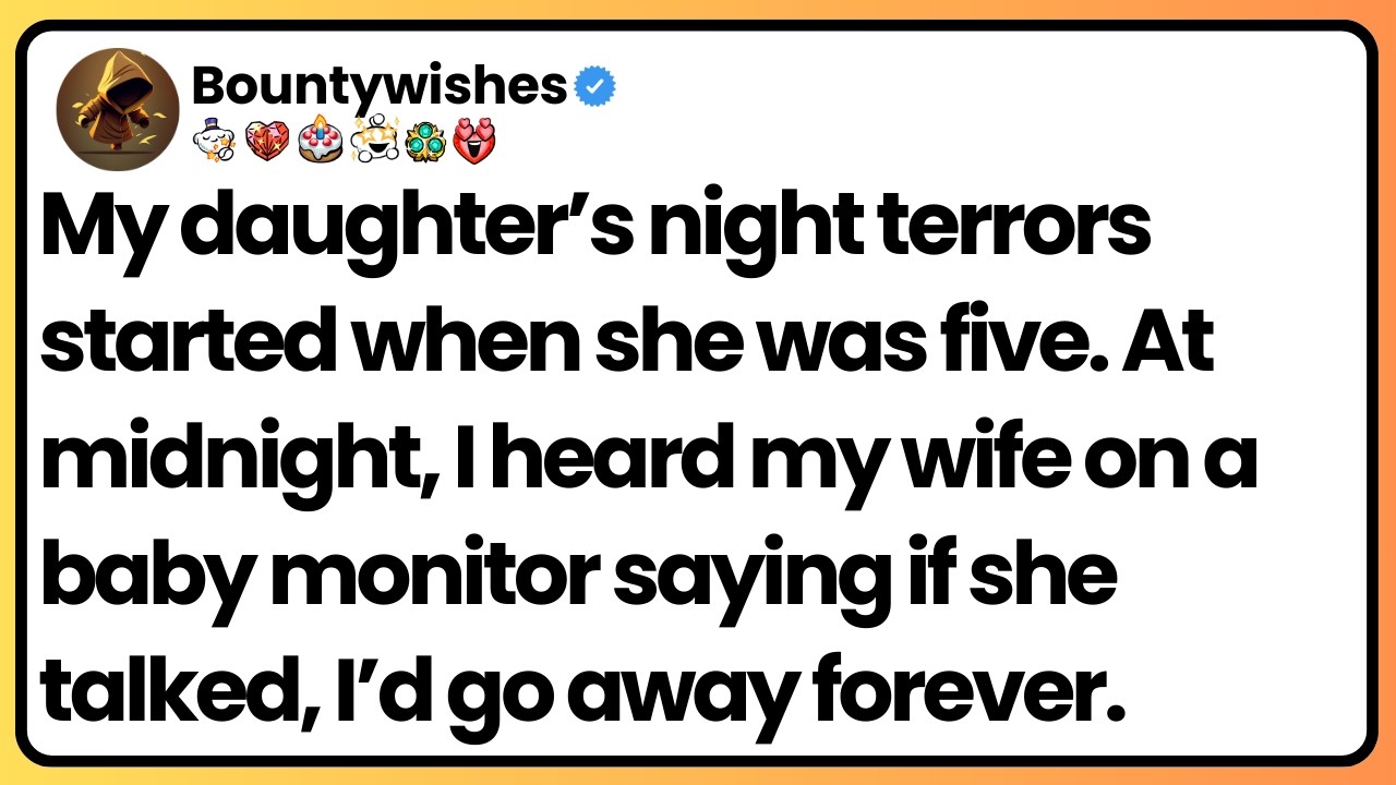 My daughter cried every night. A baby monitor caught my wife threatening her in the dark.